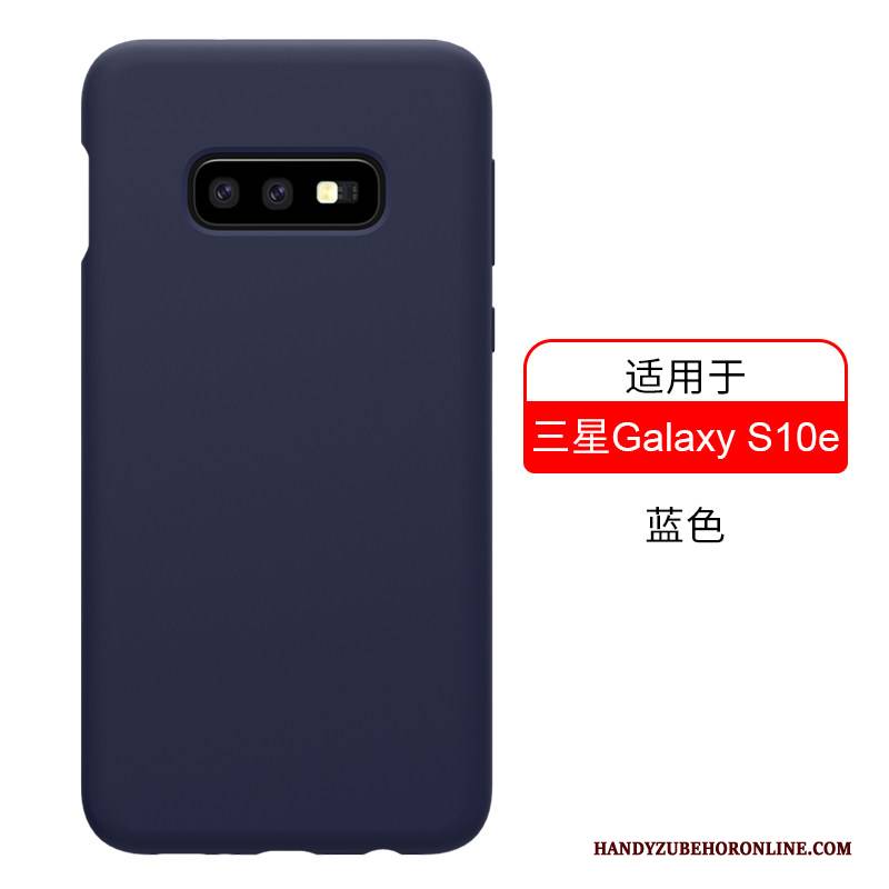 Hülle Samsung Galaxy S10e Taschen Handyhüllen Gold, Case Samsung Galaxy S10e Weiche Blau Anti-sturz