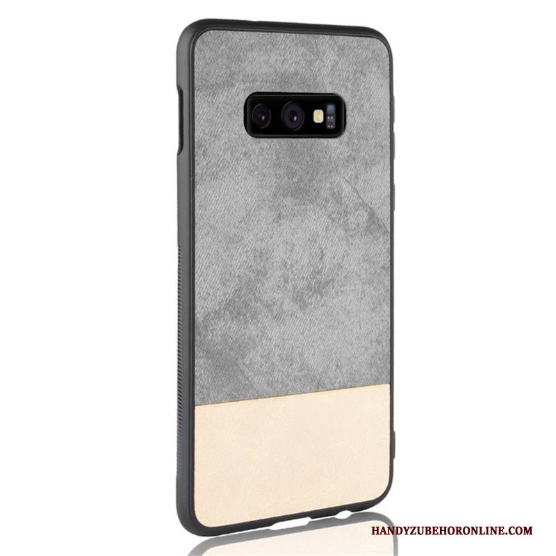 Hülle Samsung Galaxy S10e Taschen Mischfarben Schwer, Case Samsung Galaxy S10e Schutz Denim Grau