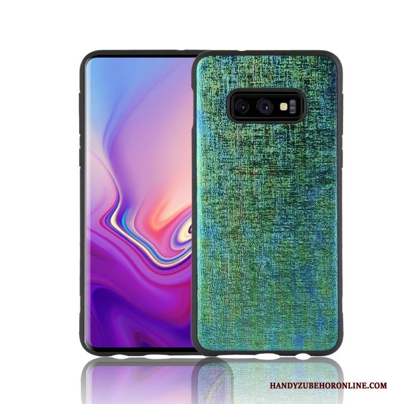 Hülle Samsung Galaxy S10e Taschen Orange Handyhüllen, Case Samsung Galaxy S10e Weiche Gelb Farbe