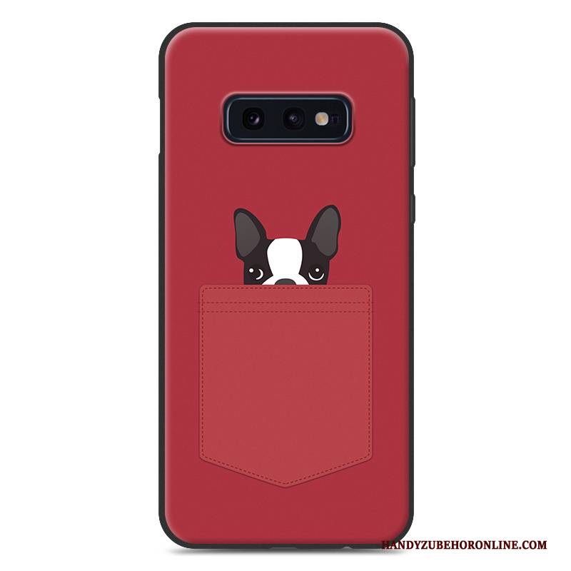 Hülle Samsung Galaxy S10e Taschen Persönlichkeit Netto Rot, Case Samsung Galaxy S10e Kreativ Trend Blau