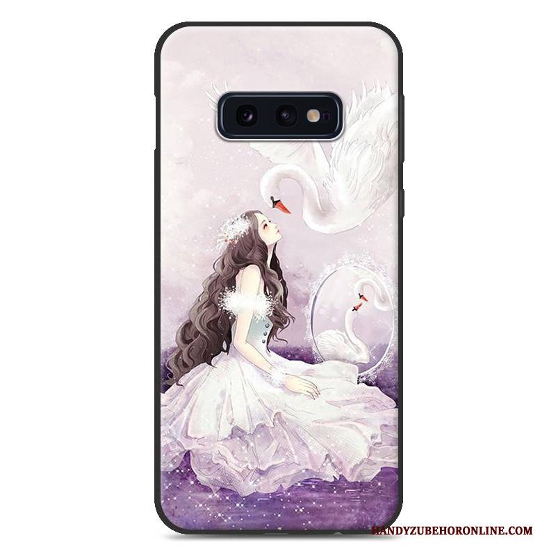 Hülle Samsung Galaxy S10e Taschen Persönlichkeit Netto Rot, Case Samsung Galaxy S10e Kreativ Trend Blau