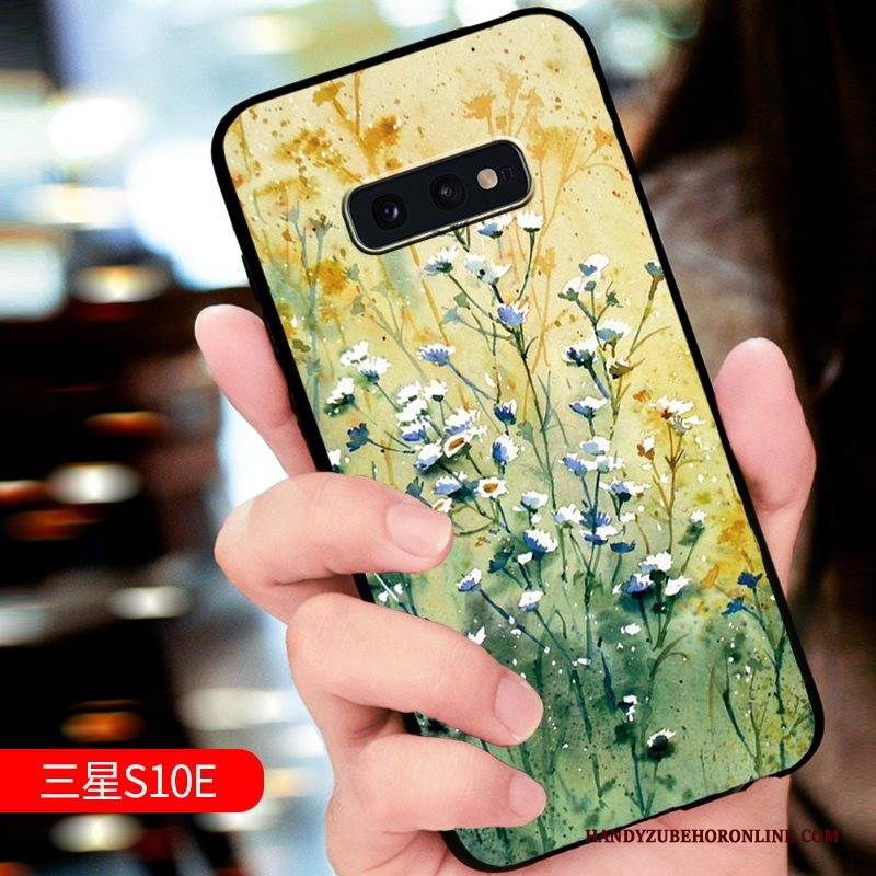 Hülle Samsung Galaxy S10e Taschen Trend Grün, Case Samsung Galaxy S10e Schutz Handyhüllen Neu