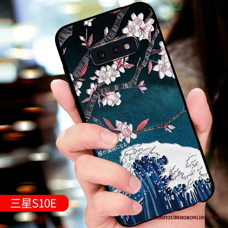 Hülle Samsung Galaxy S10e Taschen Trend Grün, Case Samsung Galaxy S10e Schutz Handyhüllen Neu