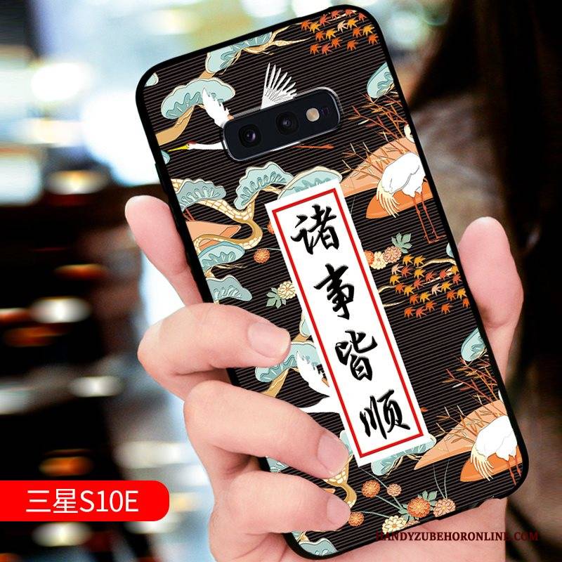 Hülle Samsung Galaxy S10e Taschen Trend Grün, Case Samsung Galaxy S10e Schutz Handyhüllen Neu