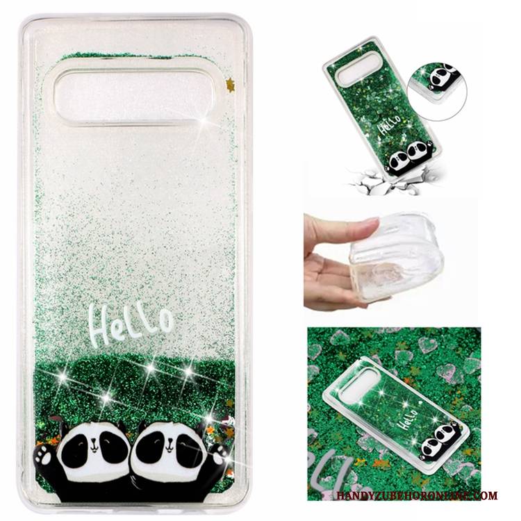 Hülle Samsung Galaxy S10e Weiche Blau Treibsand, Case Samsung Galaxy S10e Flüssigkeit Handyhüllen