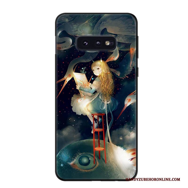 Hülle Samsung Galaxy S10e Weiche Frisch Grün, Case Samsung Galaxy S10e Schutz Handyhüllen Persönlichkeit