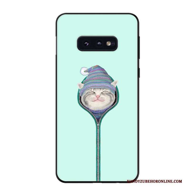 Hülle Samsung Galaxy S10e Weiche Frisch Grün, Case Samsung Galaxy S10e Schutz Handyhüllen Persönlichkeit