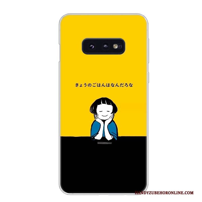 Hülle Samsung Galaxy S10e Weiche Weiß Handyhüllen, Case Samsung Galaxy S10e Silikon Blau Anti-sturz