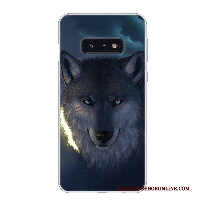 Hülle Samsung Galaxy S10e Weiche Weiß Handyhüllen, Case Samsung Galaxy S10e Silikon Blau Anti-sturz