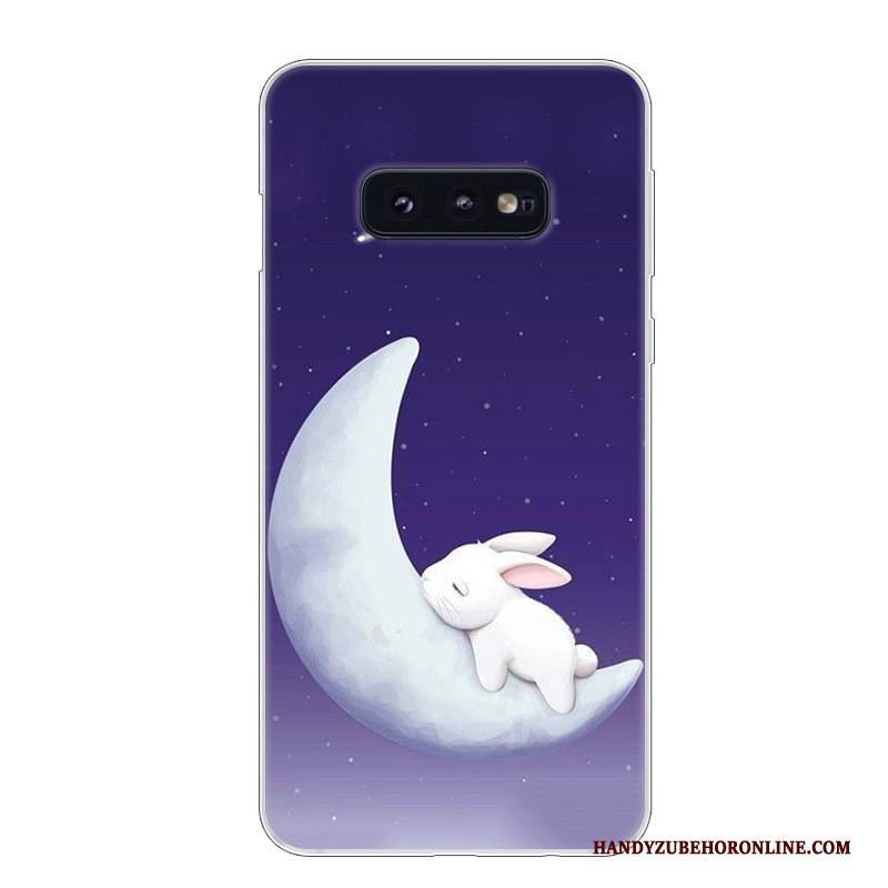 Hülle Samsung Galaxy S10e Weiche Weiß Handyhüllen, Case Samsung Galaxy S10e Silikon Blau Anti-sturz