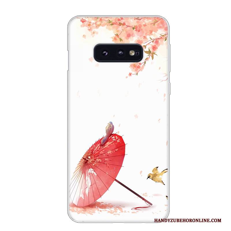 Hülle Samsung Galaxy S10e Weiche Weiß Handyhüllen, Case Samsung Galaxy S10e Silikon Blau Anti-sturz