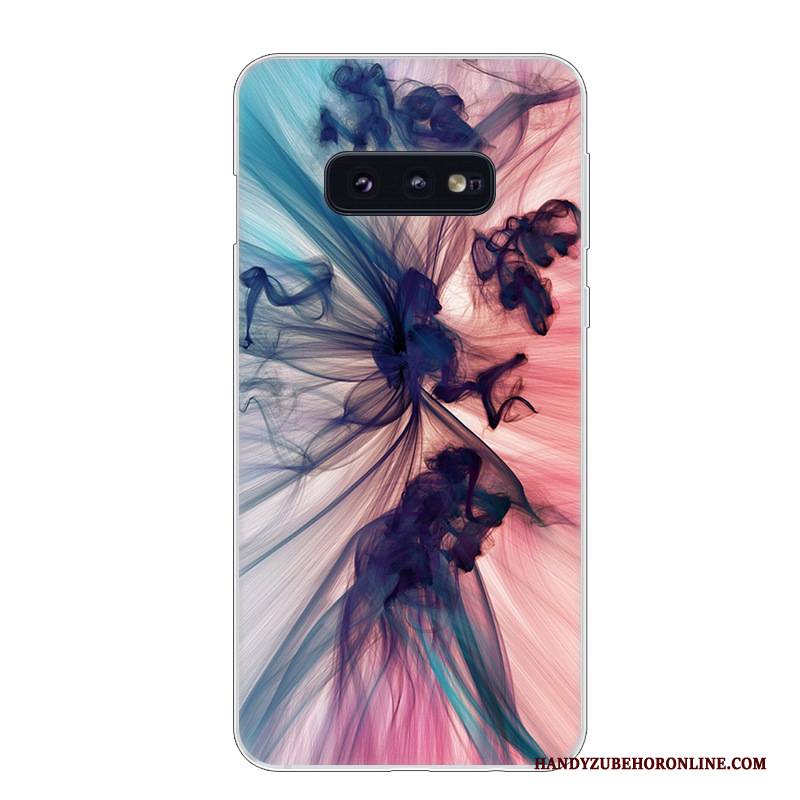 Hülle Samsung Galaxy S10e Weiche Weiß Handyhüllen, Case Samsung Galaxy S10e Silikon Blau Anti-sturz