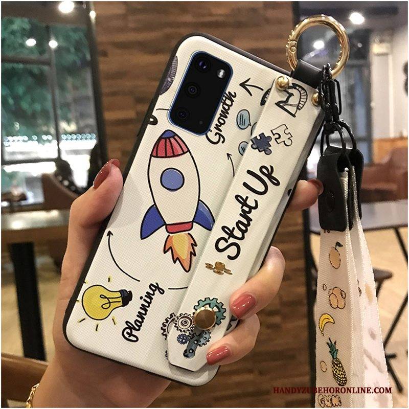 Hülle Samsung Galaxy S20 Karikatur Handyhüllen Schwarz, Case Samsung Galaxy S20 Kreativ Hängende Verzierungen Trendmarke