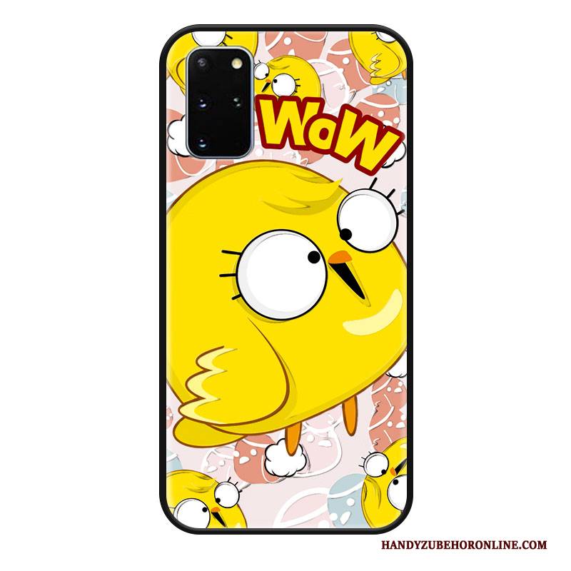 Hülle Samsung Galaxy S20+ Karikatur Trend Huhn, Case Samsung Galaxy S20+ Silikon Gelb Mini