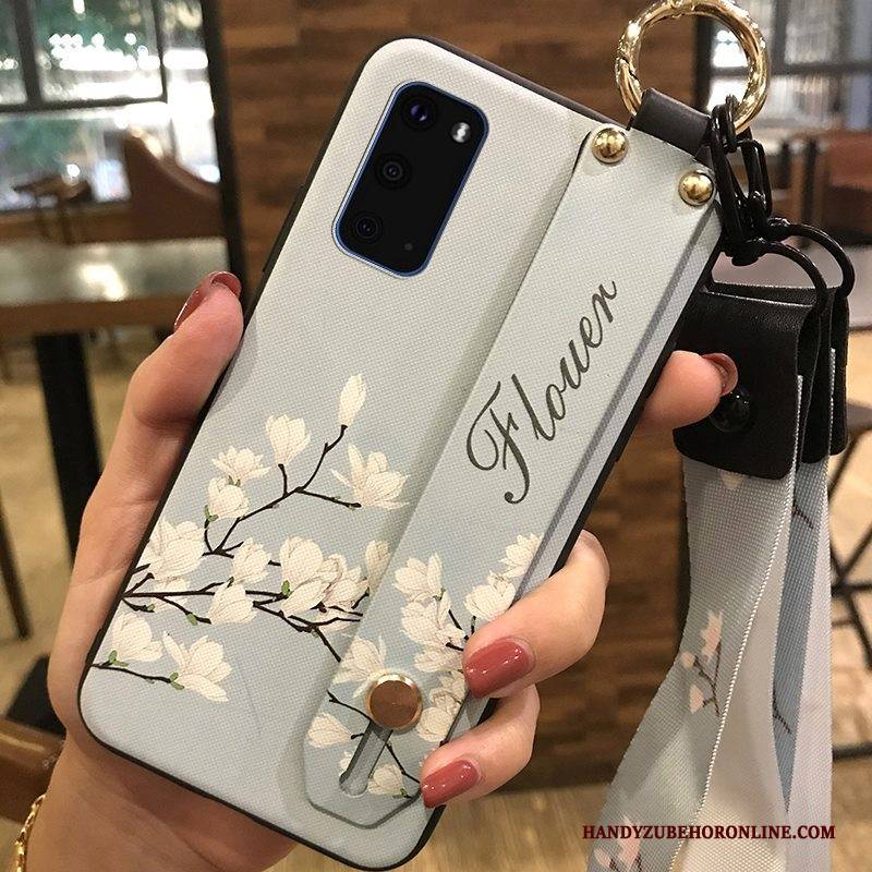 Hülle Samsung Galaxy S20 Kreativ Handyhüllen Frisch, Case Samsung Galaxy S20 Halterung Blumen Hängende Verzierungen