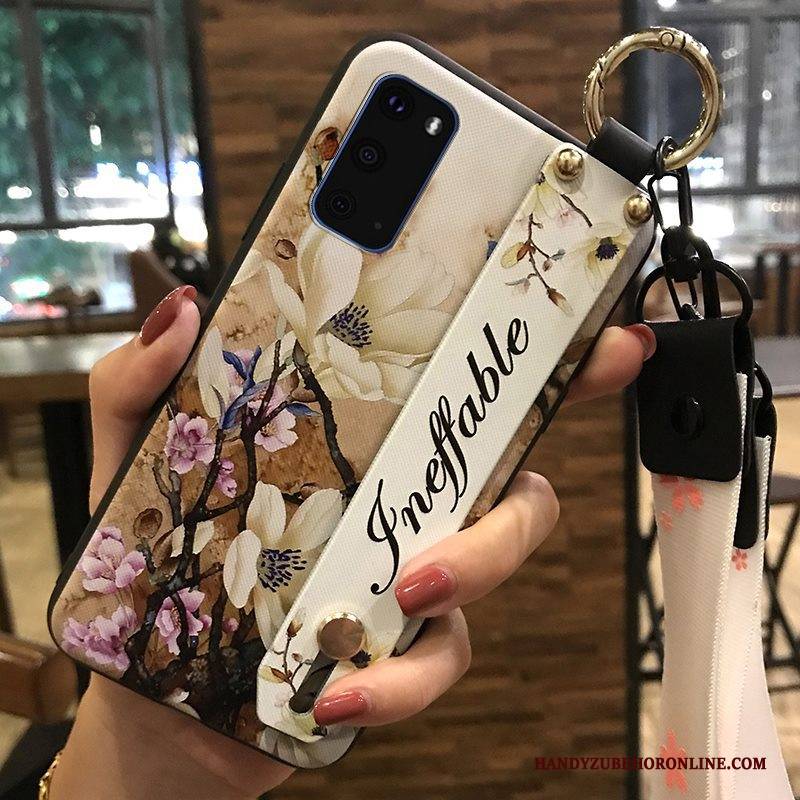 Hülle Samsung Galaxy S20 Kreativ Handyhüllen Frisch, Case Samsung Galaxy S20 Halterung Blumen Hängende Verzierungen