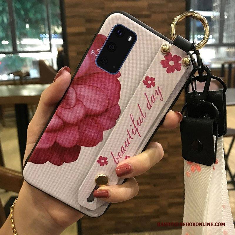 Hülle Samsung Galaxy S20 Kreativ Handyhüllen Frisch, Case Samsung Galaxy S20 Halterung Blumen Hängende Verzierungen