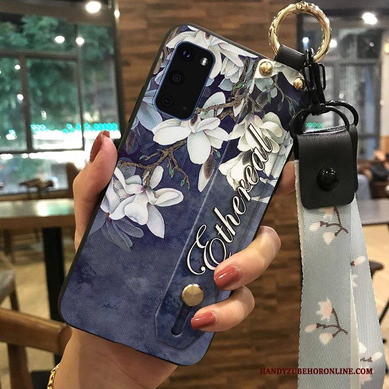 Hülle Samsung Galaxy S20 Kreativ Handyhüllen Frisch, Case Samsung Galaxy S20 Halterung Blumen Hängende Verzierungen