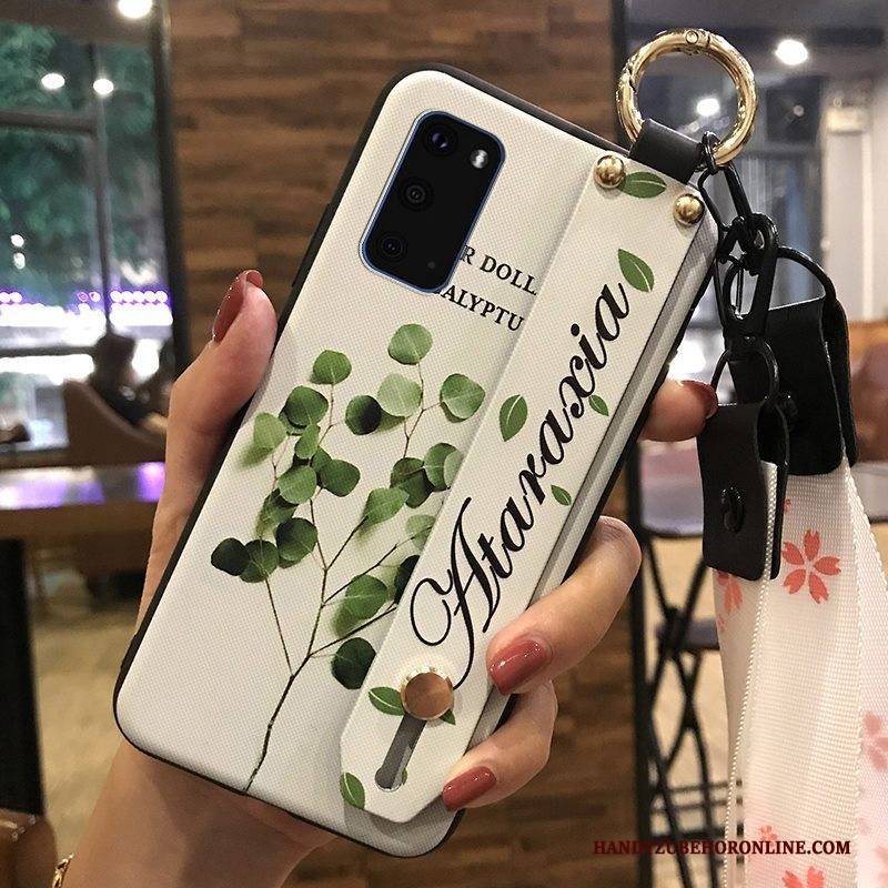 Hülle Samsung Galaxy S20 Kreativ Handyhüllen Frisch, Case Samsung Galaxy S20 Halterung Blumen Hängende Verzierungen