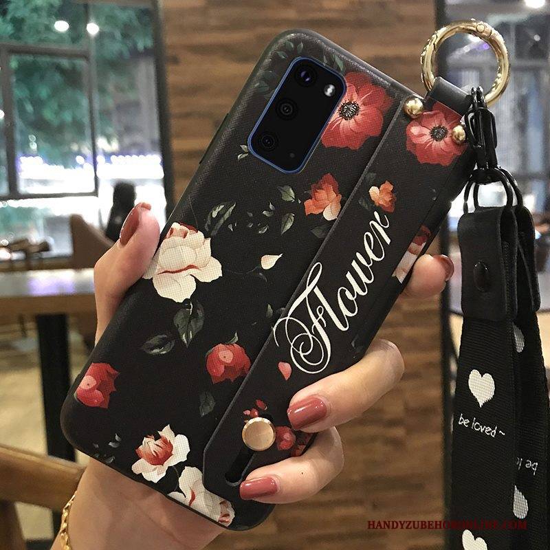 Hülle Samsung Galaxy S20 Kreativ Handyhüllen Frisch, Case Samsung Galaxy S20 Halterung Blumen Hängende Verzierungen