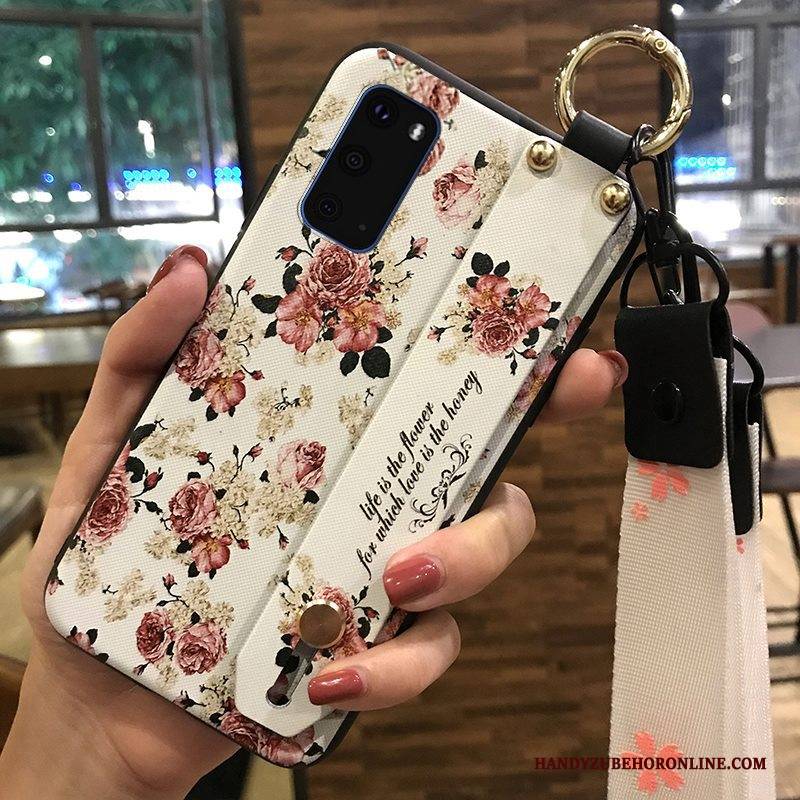 Hülle Samsung Galaxy S20 Kreativ Handyhüllen Frisch, Case Samsung Galaxy S20 Halterung Blumen Hängende Verzierungen