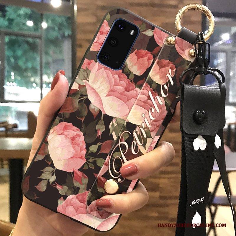 Hülle Samsung Galaxy S20 Kreativ Handyhüllen Frisch, Case Samsung Galaxy S20 Halterung Blumen Hängende Verzierungen