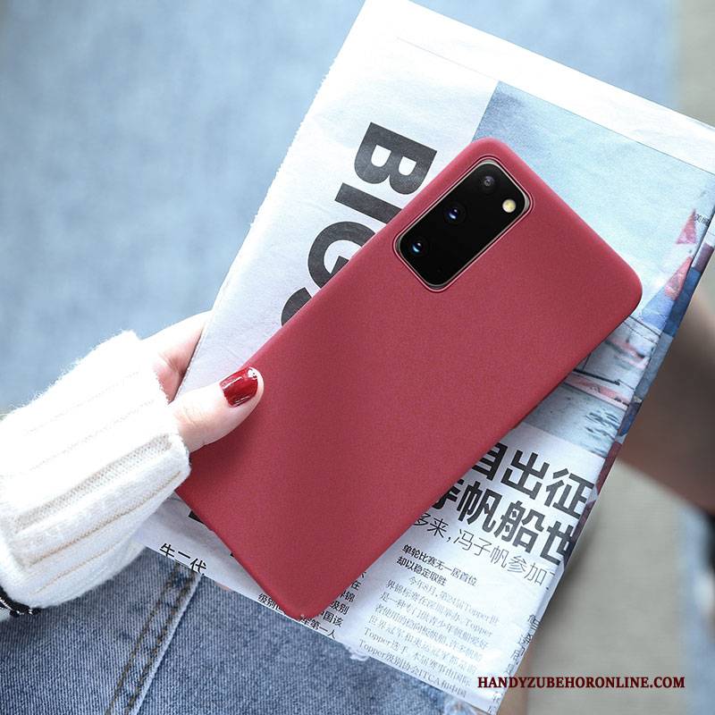 Hülle Samsung Galaxy S20 Rot Schwer, Case Samsung Galaxy S20 Trendmarke Anti-sturz