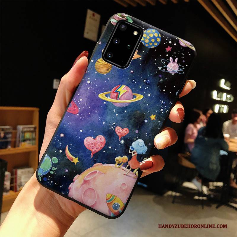 Hülle Samsung Galaxy S20+ Schutz Sternenhimmel Handyhüllen, Case Samsung Galaxy S20+ Taschen Blau Anti-sturz