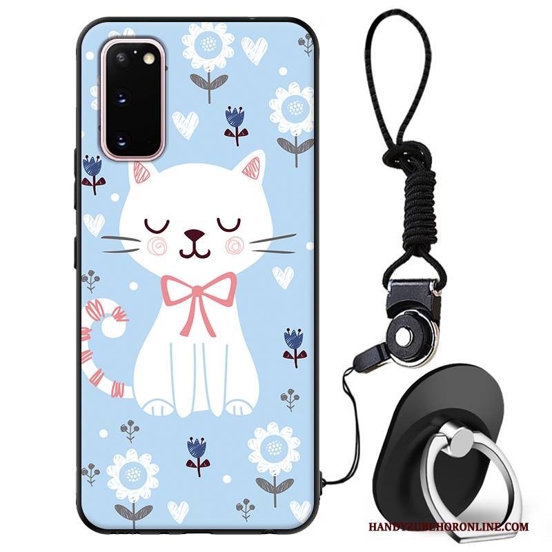 Hülle Samsung Galaxy S20 Silikon Anti-sturz Blau, Case Samsung Galaxy S20 Karikatur Nette Handyhüllen