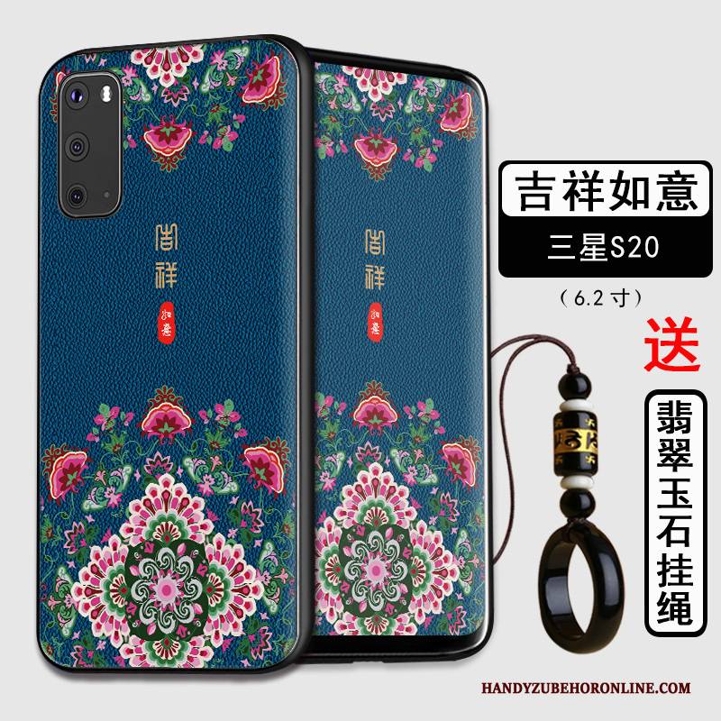 Hülle Samsung Galaxy S20 Silikon Persönlichkeit Nubuck, Case Samsung Galaxy S20 Taschen Chinesische Art Trend