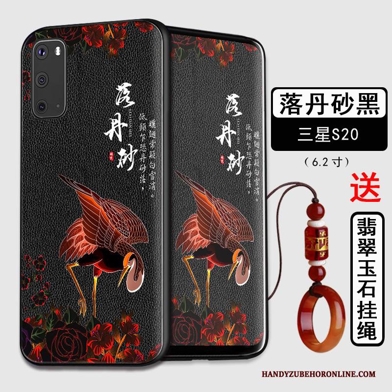 Hülle Samsung Galaxy S20 Silikon Persönlichkeit Nubuck, Case Samsung Galaxy S20 Taschen Chinesische Art Trend