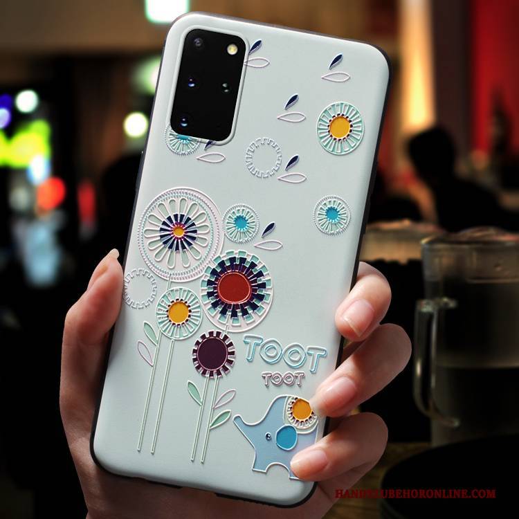 Hülle Samsung Galaxy S20+ Taschen Gelb Trendmarke, Case Samsung Galaxy S20+ Karikatur Persönlichkeit Handyhüllen