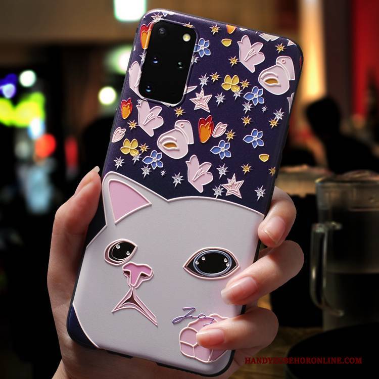 Hülle Samsung Galaxy S20+ Taschen Gelb Trendmarke, Case Samsung Galaxy S20+ Karikatur Persönlichkeit Handyhüllen