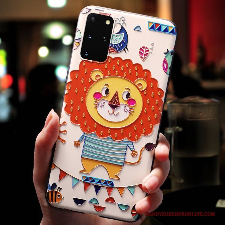 Hülle Samsung Galaxy S20+ Taschen Gelb Trendmarke, Case Samsung Galaxy S20+ Karikatur Persönlichkeit Handyhüllen