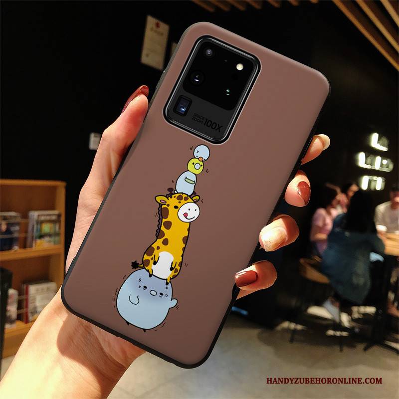 Hülle Samsung Galaxy S20 Ultra Karikatur Nette Handyhüllen, Case Samsung Galaxy S20 Ultra Schutz Anti-sturz Grau