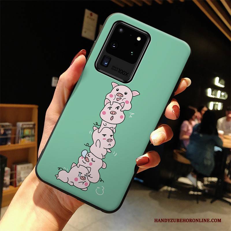 Hülle Samsung Galaxy S20 Ultra Karikatur Nette Handyhüllen, Case Samsung Galaxy S20 Ultra Schutz Anti-sturz Grau