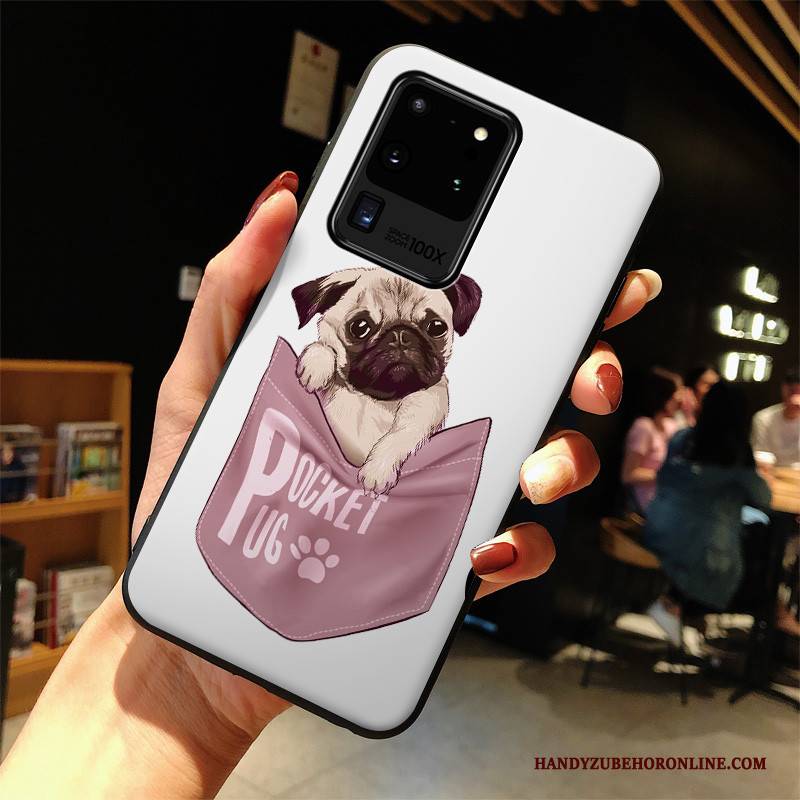 Hülle Samsung Galaxy S20 Ultra Karikatur Nette Handyhüllen, Case Samsung Galaxy S20 Ultra Schutz Anti-sturz Grau