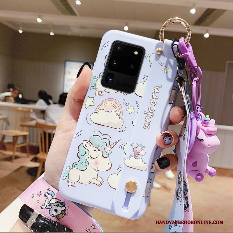 Hülle Samsung Galaxy S20 Ultra Karikatur Neu Lila, Case Samsung Galaxy S20 Ultra Kreativ Persönlichkeit Anti-sturz