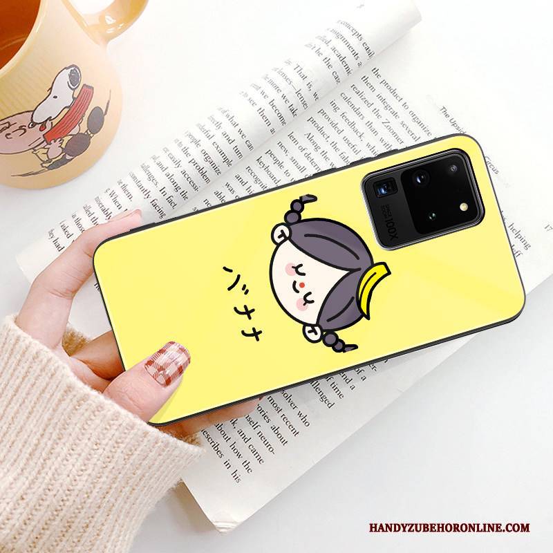 Hülle Samsung Galaxy S20 Ultra Kreativ Glas Spiegel, Case Samsung Galaxy S20 Ultra Karikatur Persönlichkeit Anti-sturz