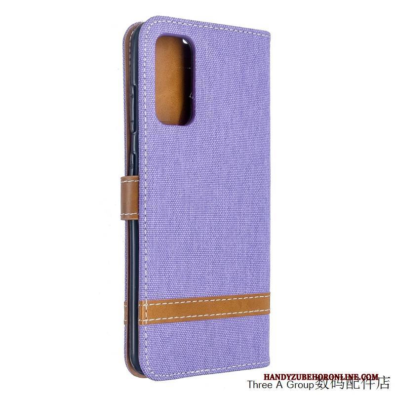 Hülle Samsung Galaxy S20 Ultra Kreativ Stoff Handyhüllen, Case Samsung Galaxy S20 Ultra Folio Muster Denim