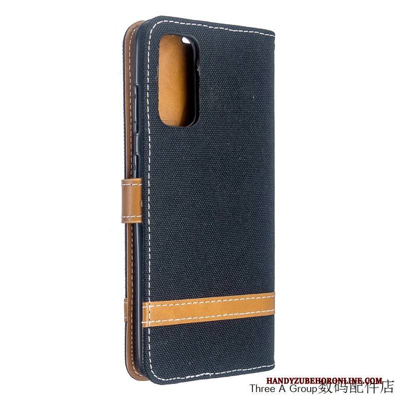 Hülle Samsung Galaxy S20 Ultra Kreativ Stoff Handyhüllen, Case Samsung Galaxy S20 Ultra Folio Muster Denim