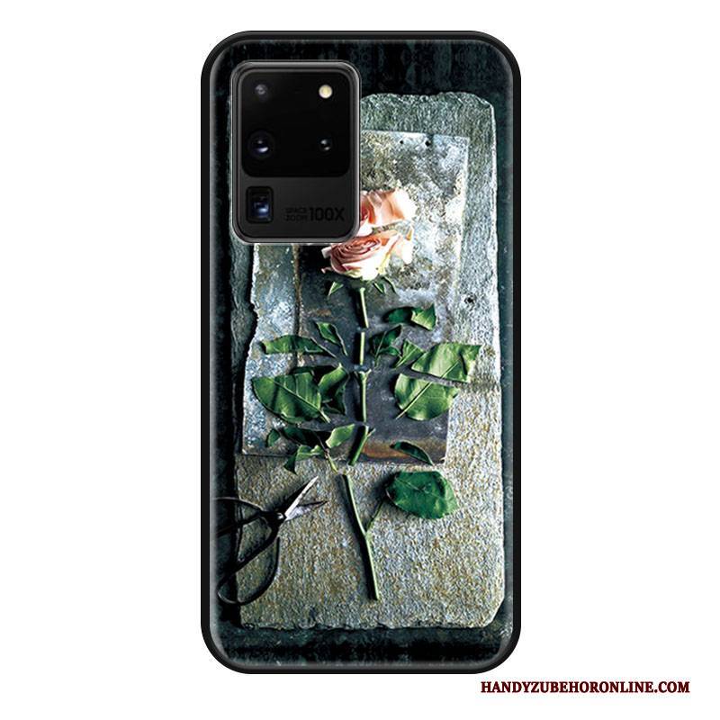 Hülle Samsung Galaxy S20 Ultra Prägung Anti-sturz Kunst, Case Samsung Galaxy S20 Ultra Mode Grau Schwarz