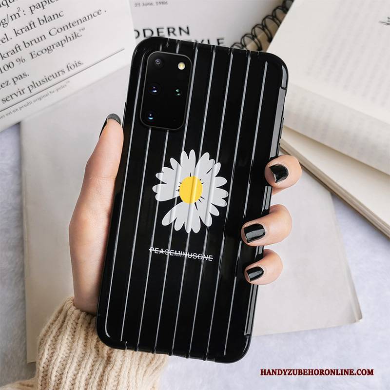 Hülle Samsung Galaxy S20+ Weiche Trend Wind, Case Samsung Galaxy S20+ Silikon Schwarz Trendmarke