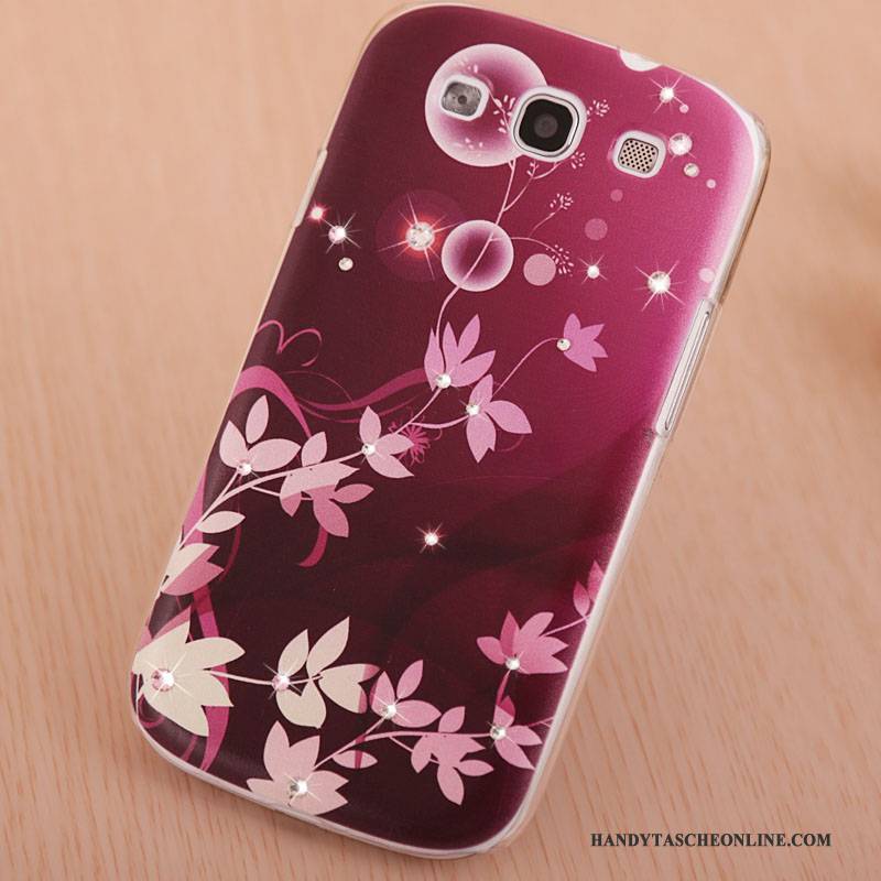 Hülle Samsung Galaxy S3 Gemalt Handyhüllen Trend, Case Samsung Galaxy S3 Strass Lila