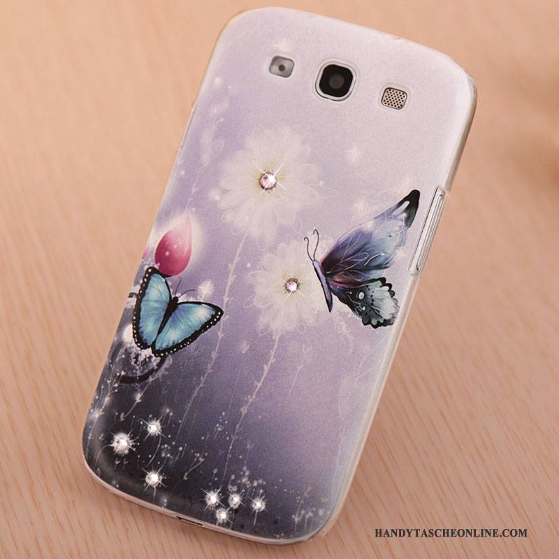 Hülle Samsung Galaxy S3 Gemalt Handyhüllen Trend, Case Samsung Galaxy S3 Strass Lila