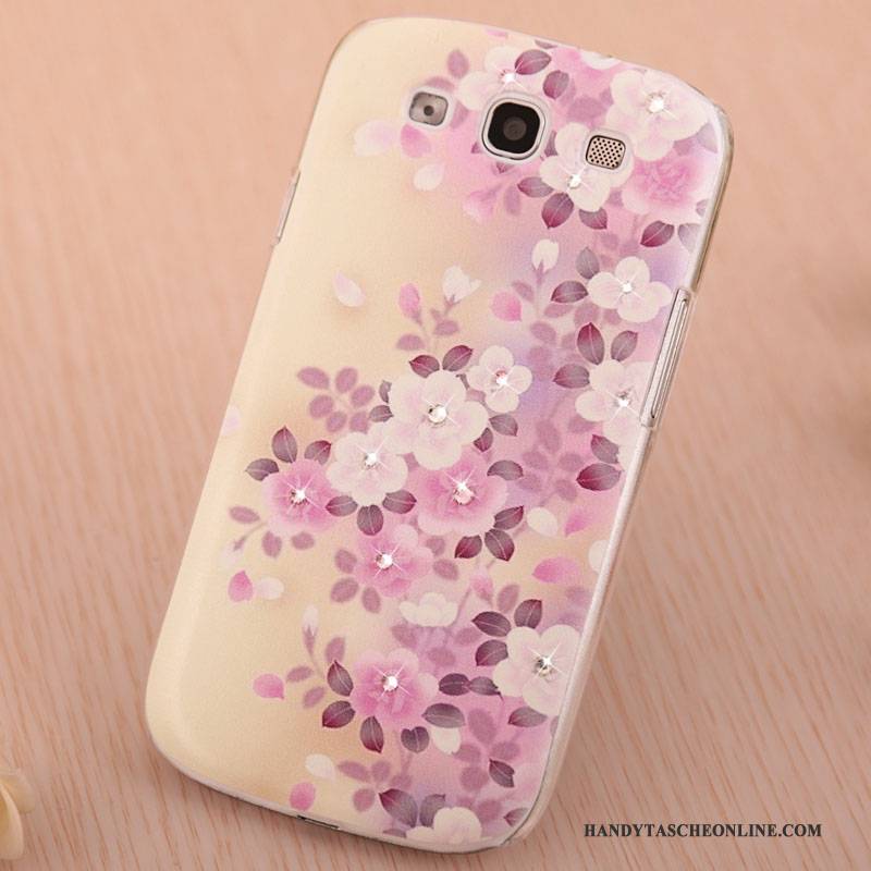 Hülle Samsung Galaxy S3 Gemalt Handyhüllen Trend, Case Samsung Galaxy S3 Strass Lila