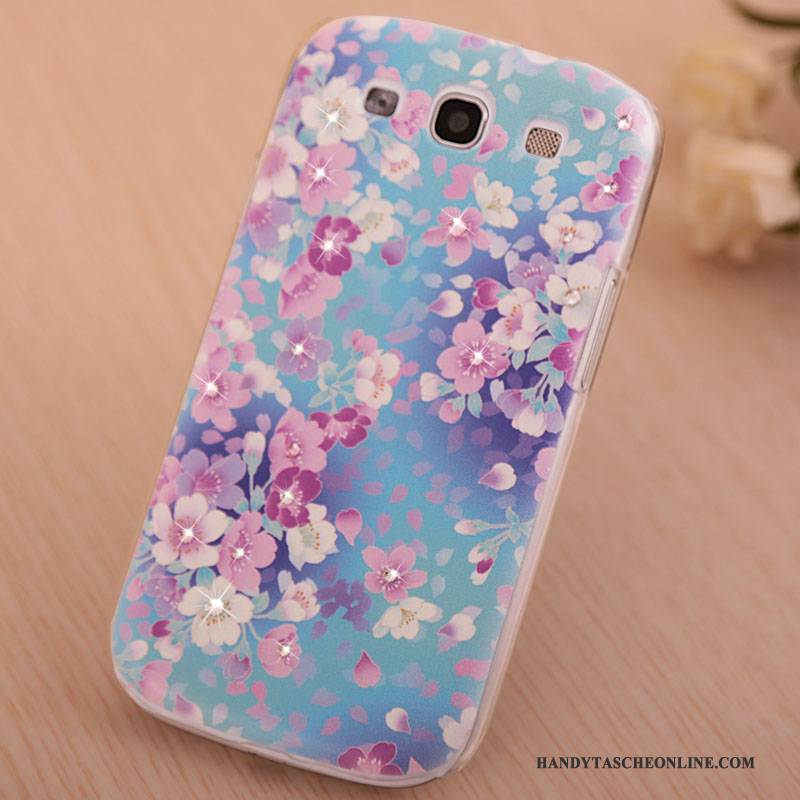 Hülle Samsung Galaxy S3 Gemalt Handyhüllen Trend, Case Samsung Galaxy S3 Strass Lila