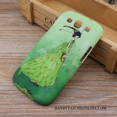 Hülle Samsung Galaxy S3 Karikatur Blau Handyhüllen, Case Samsung Galaxy S3 Schutz Schwer Nubuck