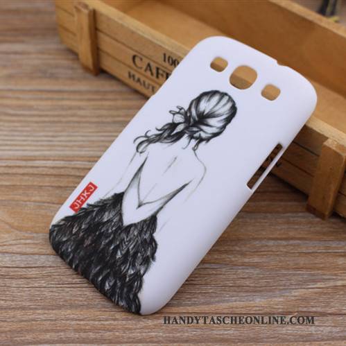 Hülle Samsung Galaxy S3 Karikatur Blau Handyhüllen, Case Samsung Galaxy S3 Schutz Schwer Nubuck