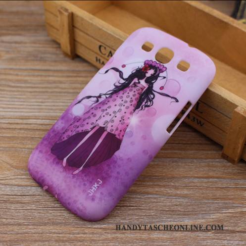 Hülle Samsung Galaxy S3 Karikatur Blau Handyhüllen, Case Samsung Galaxy S3 Schutz Schwer Nubuck